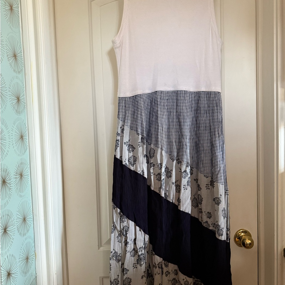 Vintage August Max Woman Mixed Pattern Maxi